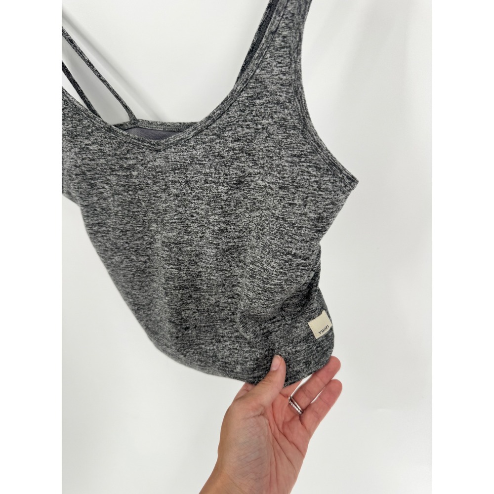Vuori Activewear Set Women Small Gray Heathered Cami Tank and Shorts 2 Piece - Picture 3 of 10